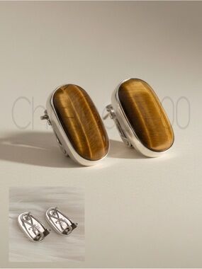 1984 Vintage James Avery Puerto Valatrta French clip style omega earrings